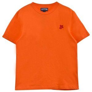 Vilebrequin Boy's Tee Red Turtle  Embroidered